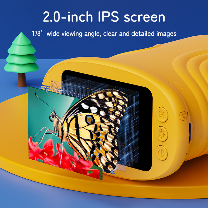 1000X Kids Handheld Microscope - 2.0" Screen, Rechargeable Fun