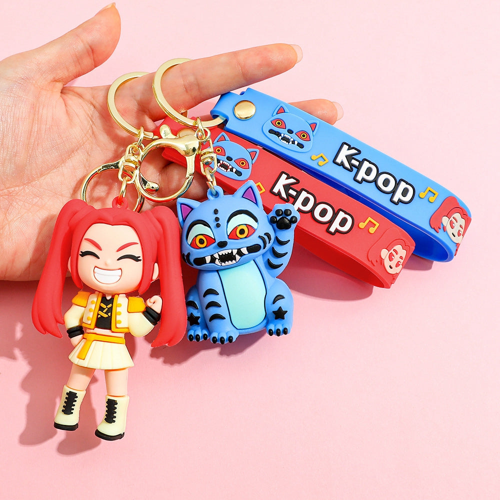 Anime Keychain Kpop Demon Hunter PVC Figure Gift