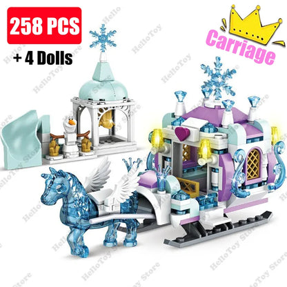 Girls Tree House and Castle Villa Building Blocks Set WithoutBox