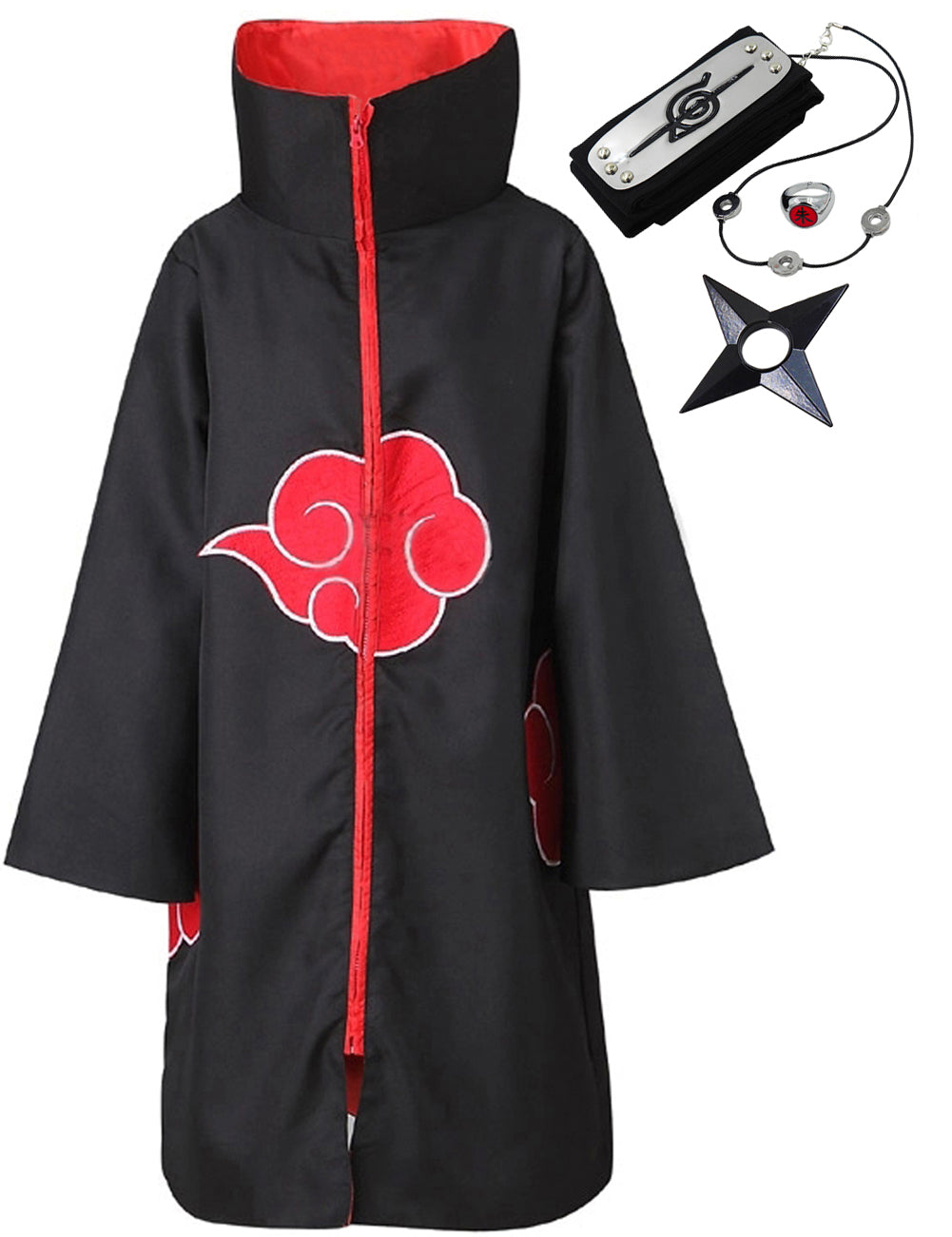 Akatsuki Itachi Cloak Halloween Costume Set