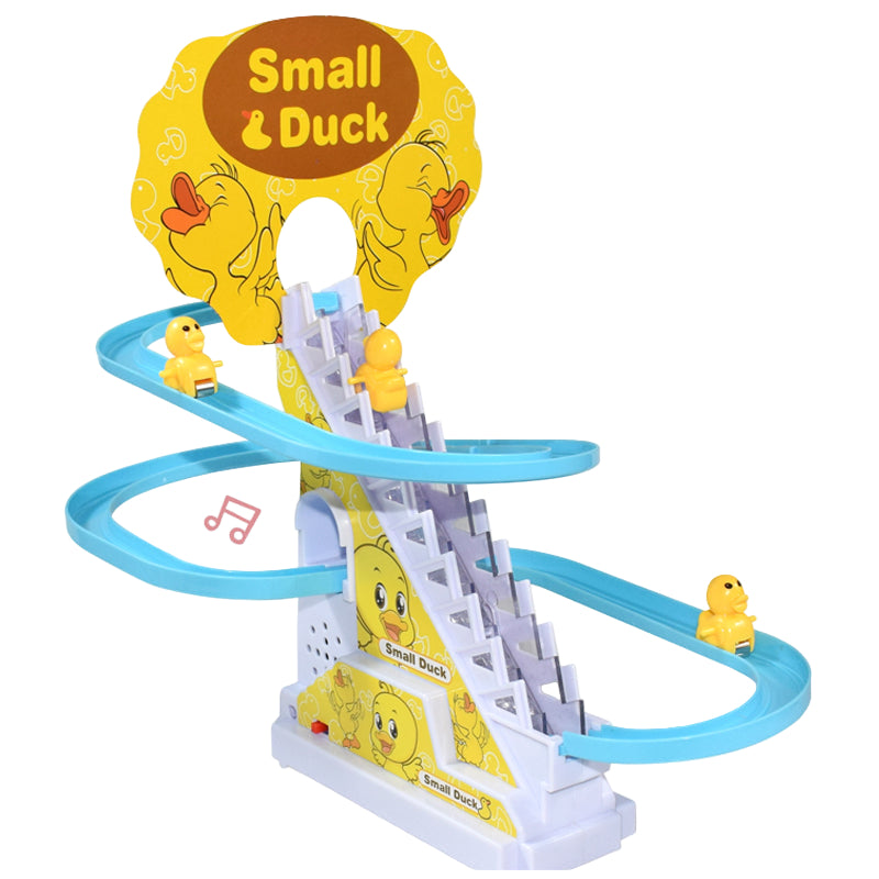 Duck Climbing Stairs Toy - Light-Up Educational Fun