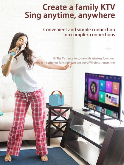 Karaoke Machine Mic for Adults & Kids - Wireless Fun Gift