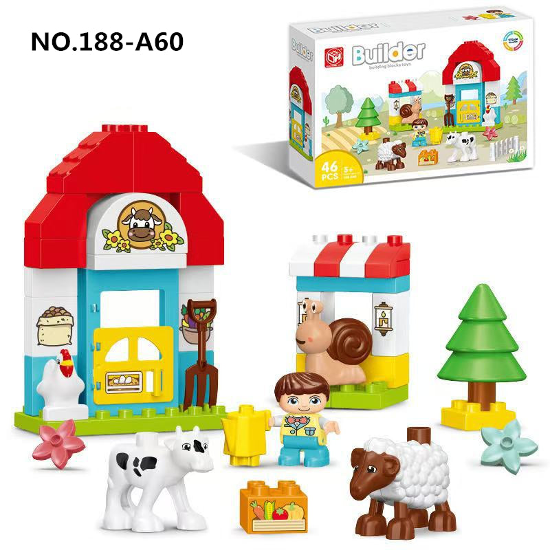 Creative Building Blocks - Happy Cake Animals Xmas Gift