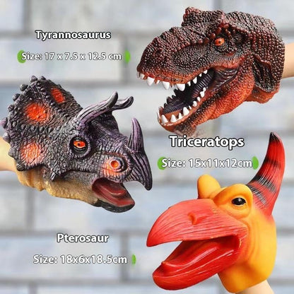 T-Rex Dinosaur Hand Puppet - Realistic Soft Toy for Kids