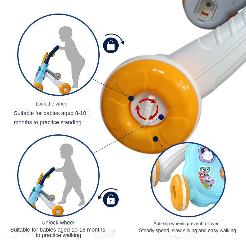 Musical Baby Walker & Drawing Board for Early Learning