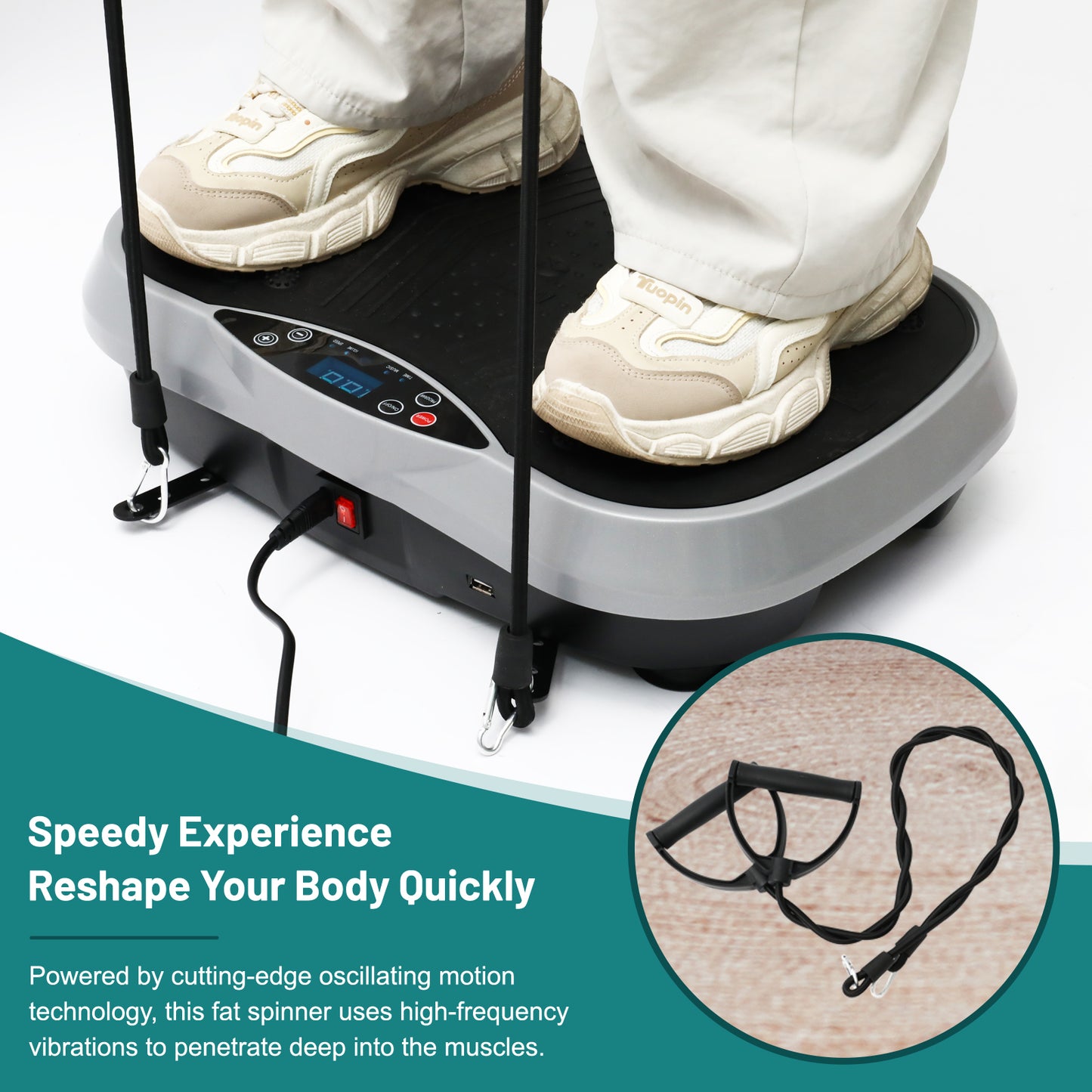 Portable Vibration Plate for Home Fitness 