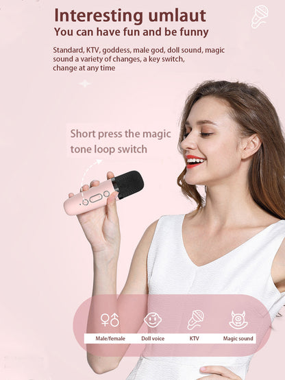 Karaoke Machine Mic for Adults & Kids - Wireless Fun Gift