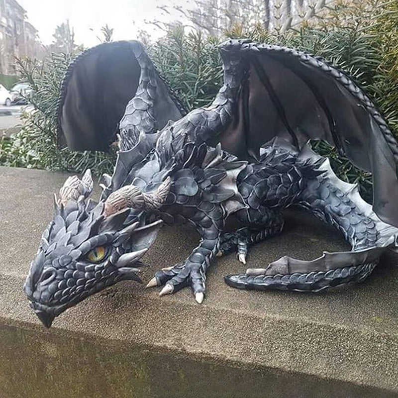 Halloween Squatting Dragon Statue - Halloween Garden Decoration