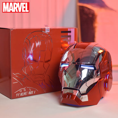 Iron Man Mk5 Helmet: Voice-Activated Light-Up Cosplay Gear