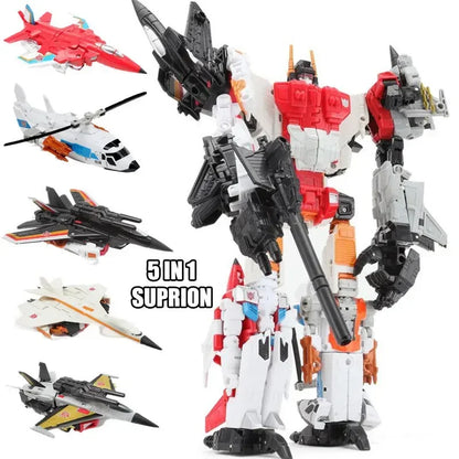 HZX 6In1 Devastator Anime Robot - Transforming Action Figure Bots