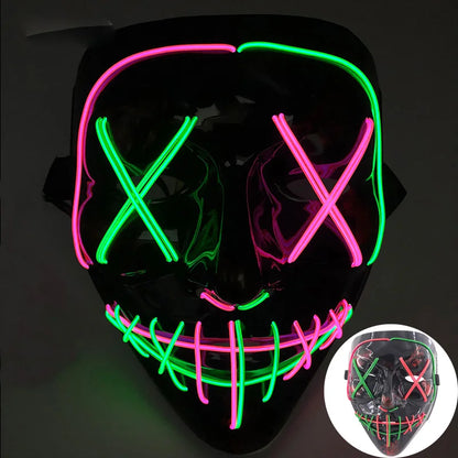 LED Purge Mask - Luminous Halloween Horror Cosplay Prop