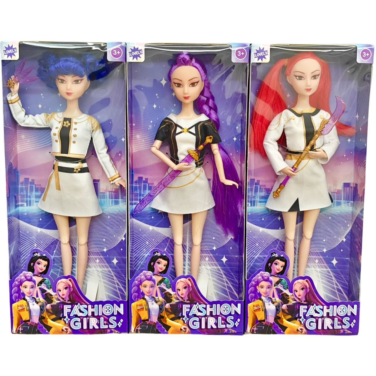 K-POP Action Figures: Demon Hunter Group Rumii, Mira, Zoe