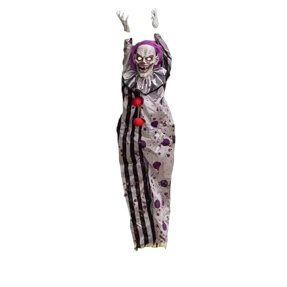 Halloween Voice-Activated Hanging Ghost Clown Prop