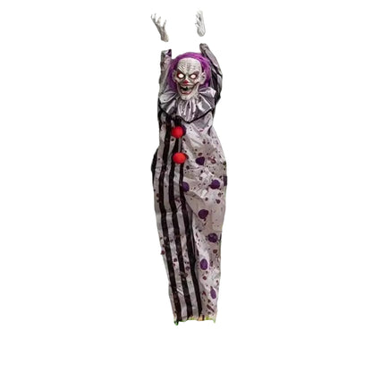 Halloween Voice-Activated Hanging Ghost Clown Prop