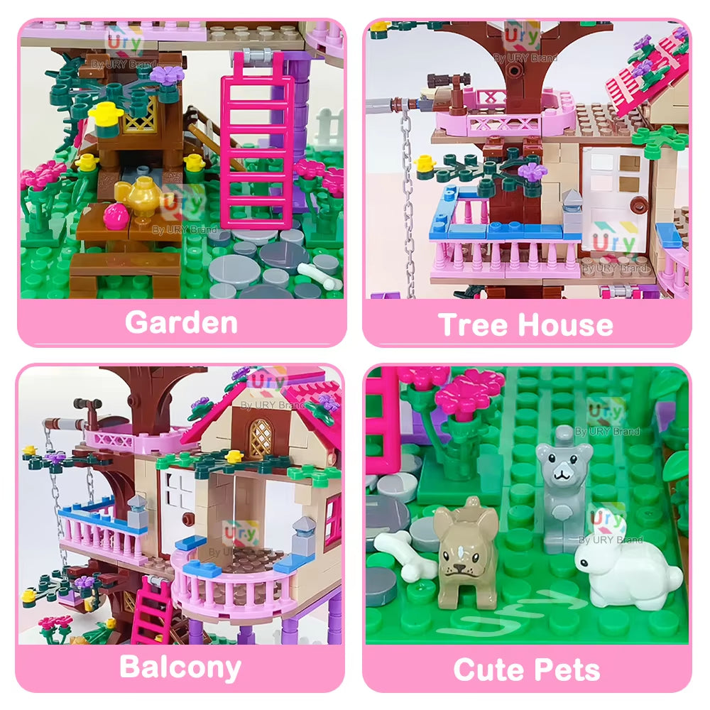 Friends City Tree House Building Blocks Set for Kids