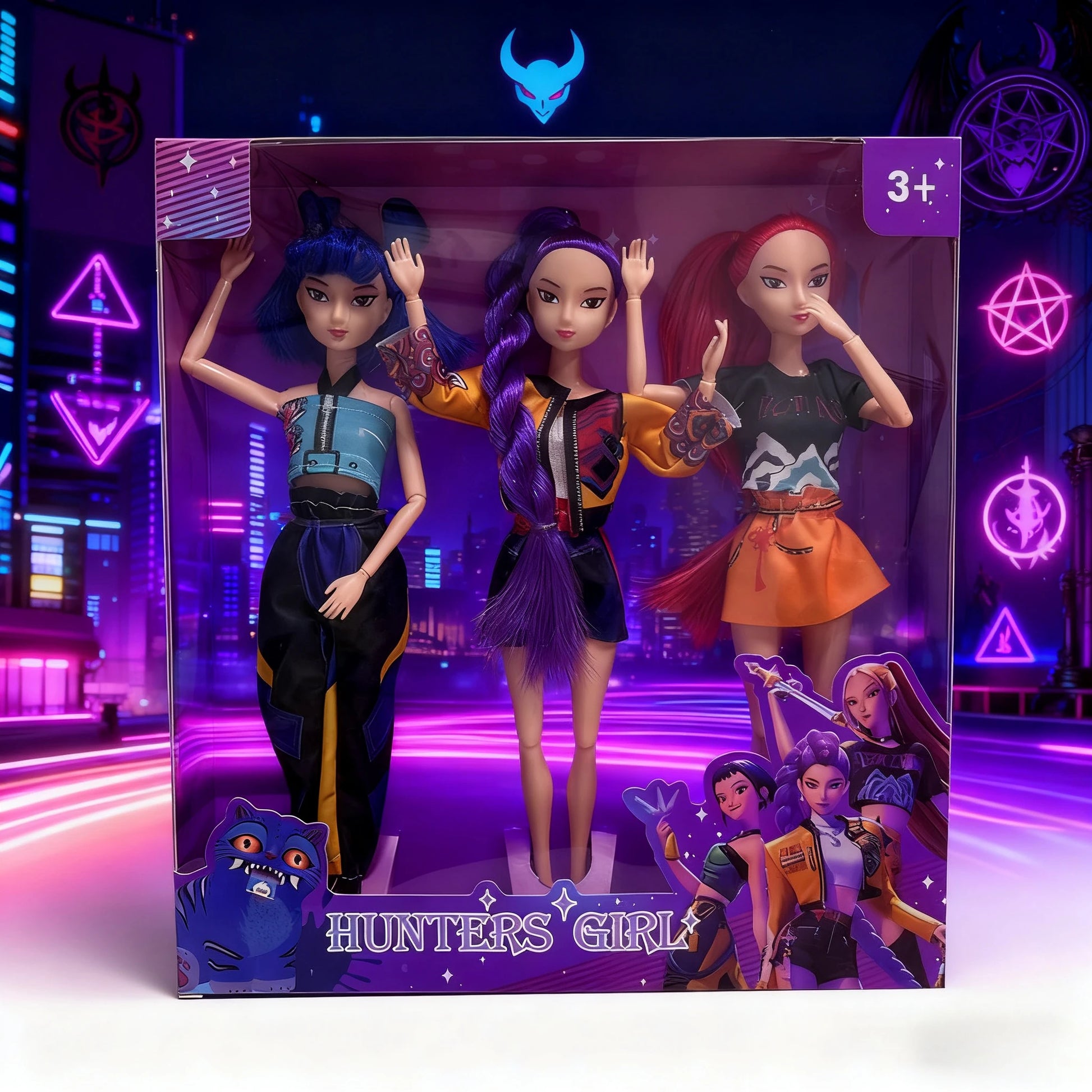 K-Pop Demon Hunter Dolls - Rumi, Mira, Zoey Collectible Set