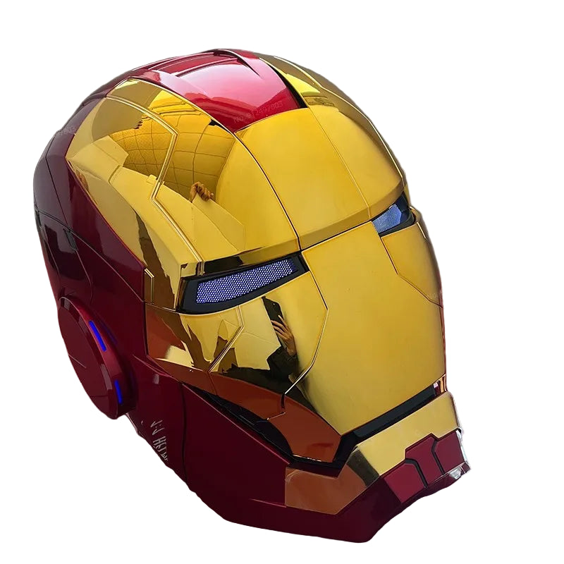Iron Man Mk5 Helmet: Voice-Activated Light-Up Cosplay Gear