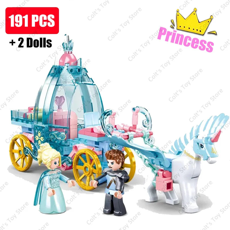 Girls Tree House and Castle Villa Building Blocks Set WithoutBox