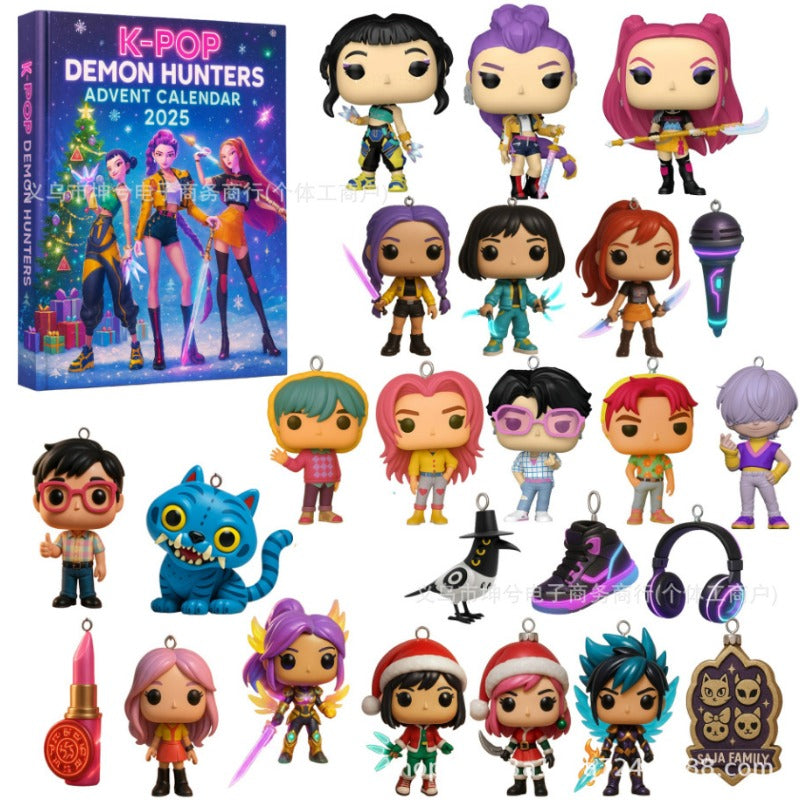Christmas Kpop Demon Hunter Advent Calendar - 24pc Demon Hunting Mystery