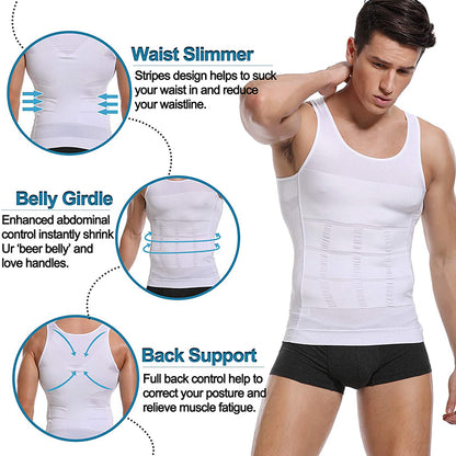 Men's Slimming Compression Vest - Tummy Control Shapewear