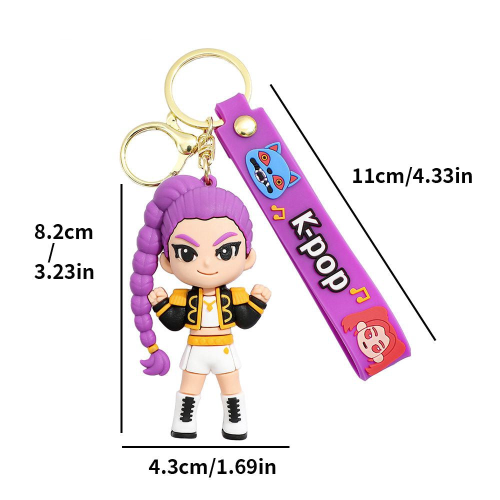 Anime Keychain Kpop Demon Hunter PVC Figure Gift