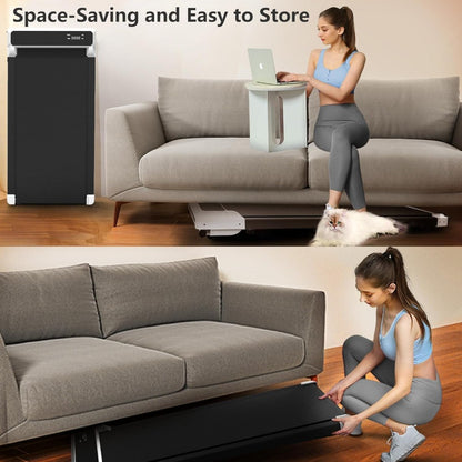 Walking Pad 2-in-1: Portable Under Desk Treadmill w/ Remote