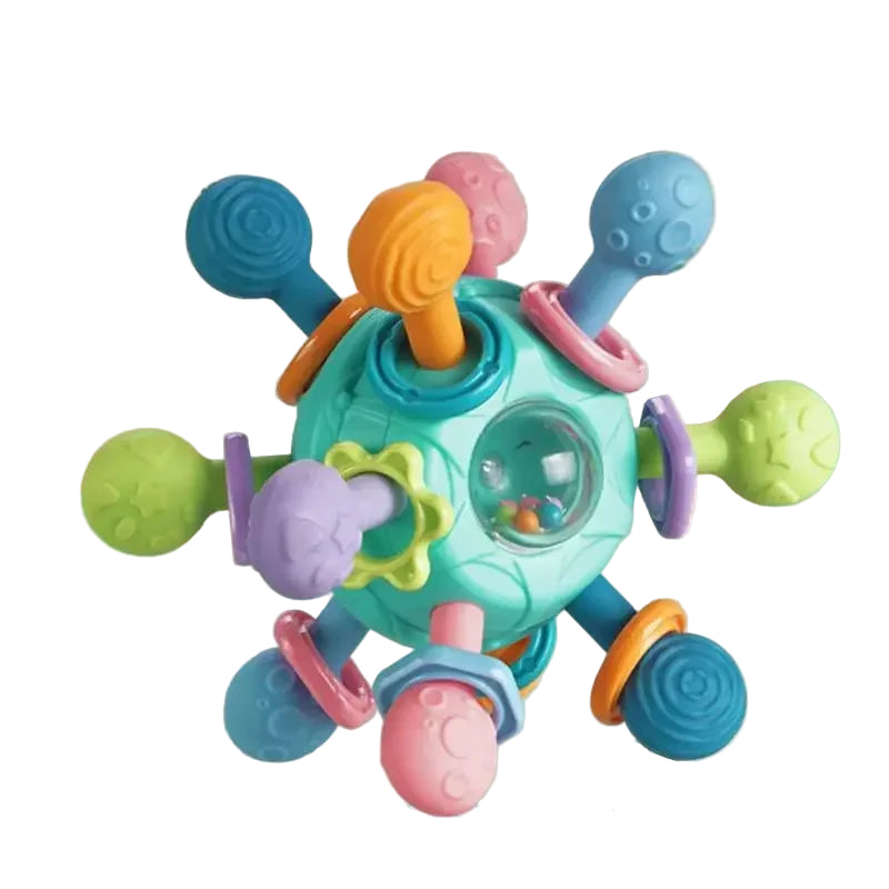 Rotating Rattle Ball: Baby Sensory & Development Toy 0-12M