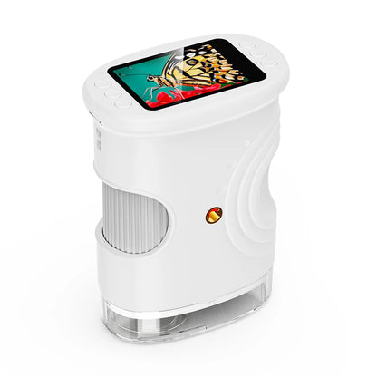 1000X Kids Handheld Microscope - 2.0" Screen, Rechargeable Fun
