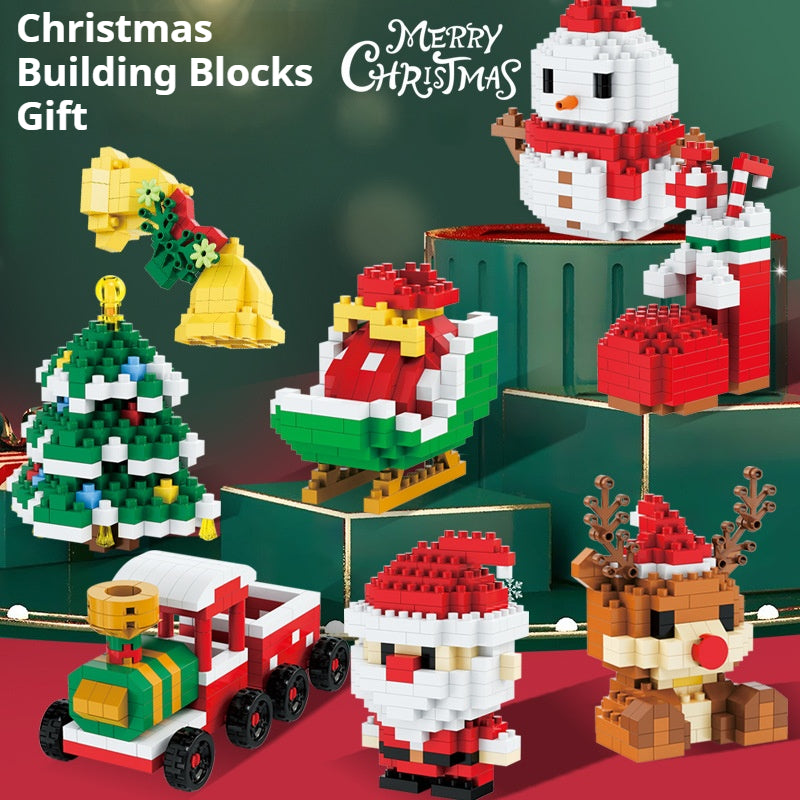 Christmas Micro Blocks: Santa & Reindeer Puzzle Game