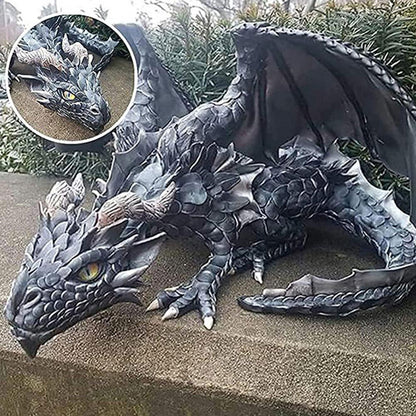 Halloween Squatting Dragon Statue - Halloween Garden Decoration