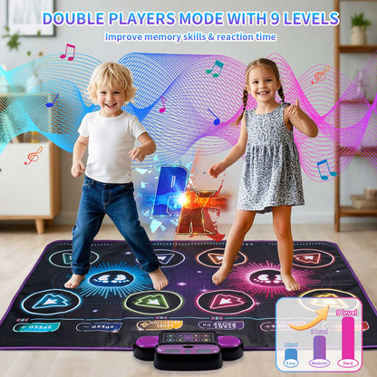 Electronic Dance Mat for Kids - 9 Levels, Double Player