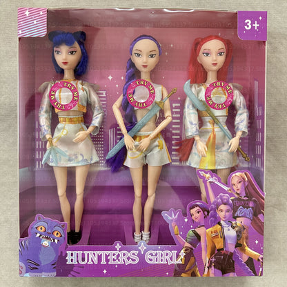 KPop Demon Hunters Anime Figure Set - Cute Cosplay Dolls