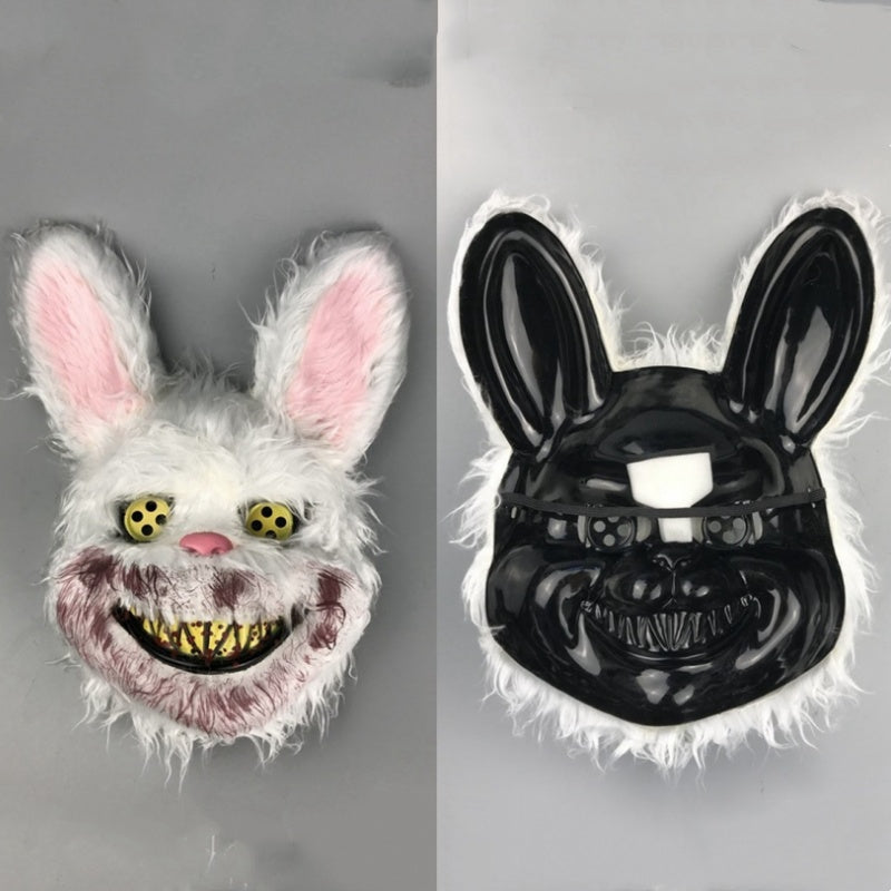 Scary Rabbit & Bear Plush Halloween Mask