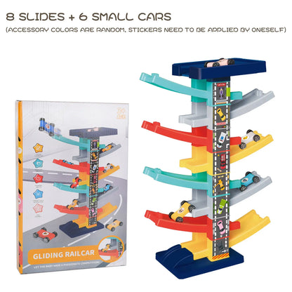 Children's Gliding Track Car - Multi Layer Puzzle Slide