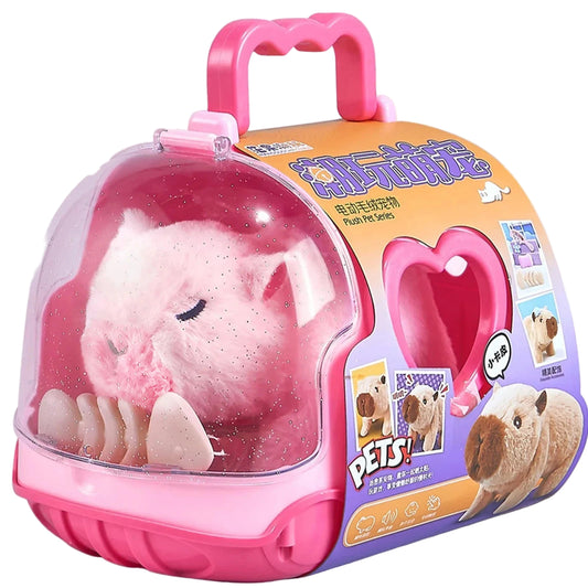 Capybara Electric Walking Plush Toy with Sound for Kids