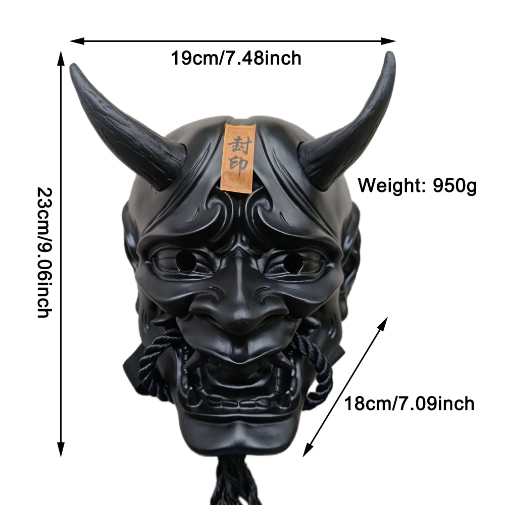 Hannya Demon Mask - High-Quality Resin for Halloween & Cosplay