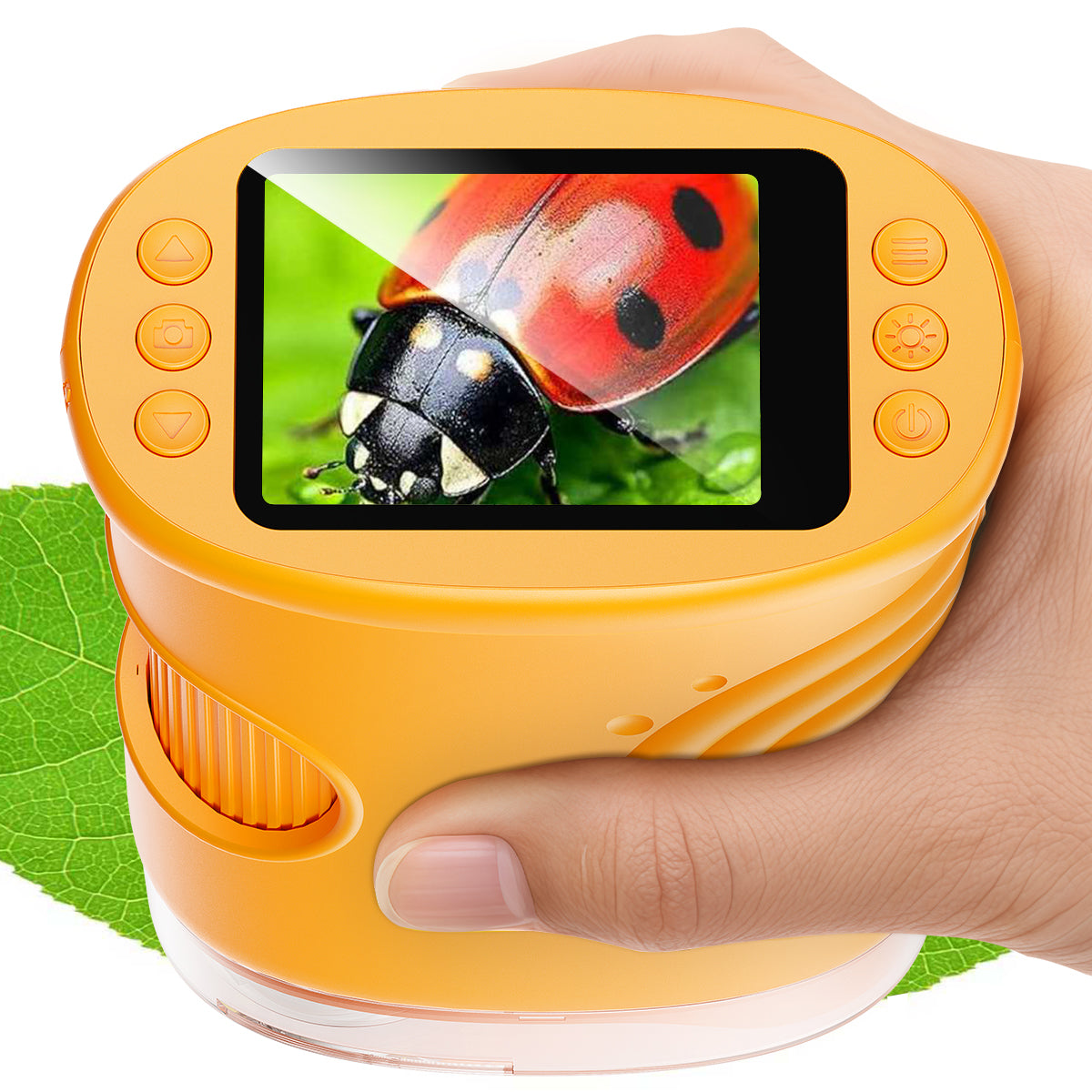 1000X Kids Handheld Microscope - 2.0" Screen, Rechargeable Fun