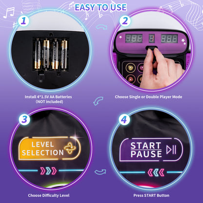 Electronic Dance Mat for Kids - 9 Levels, Double Player