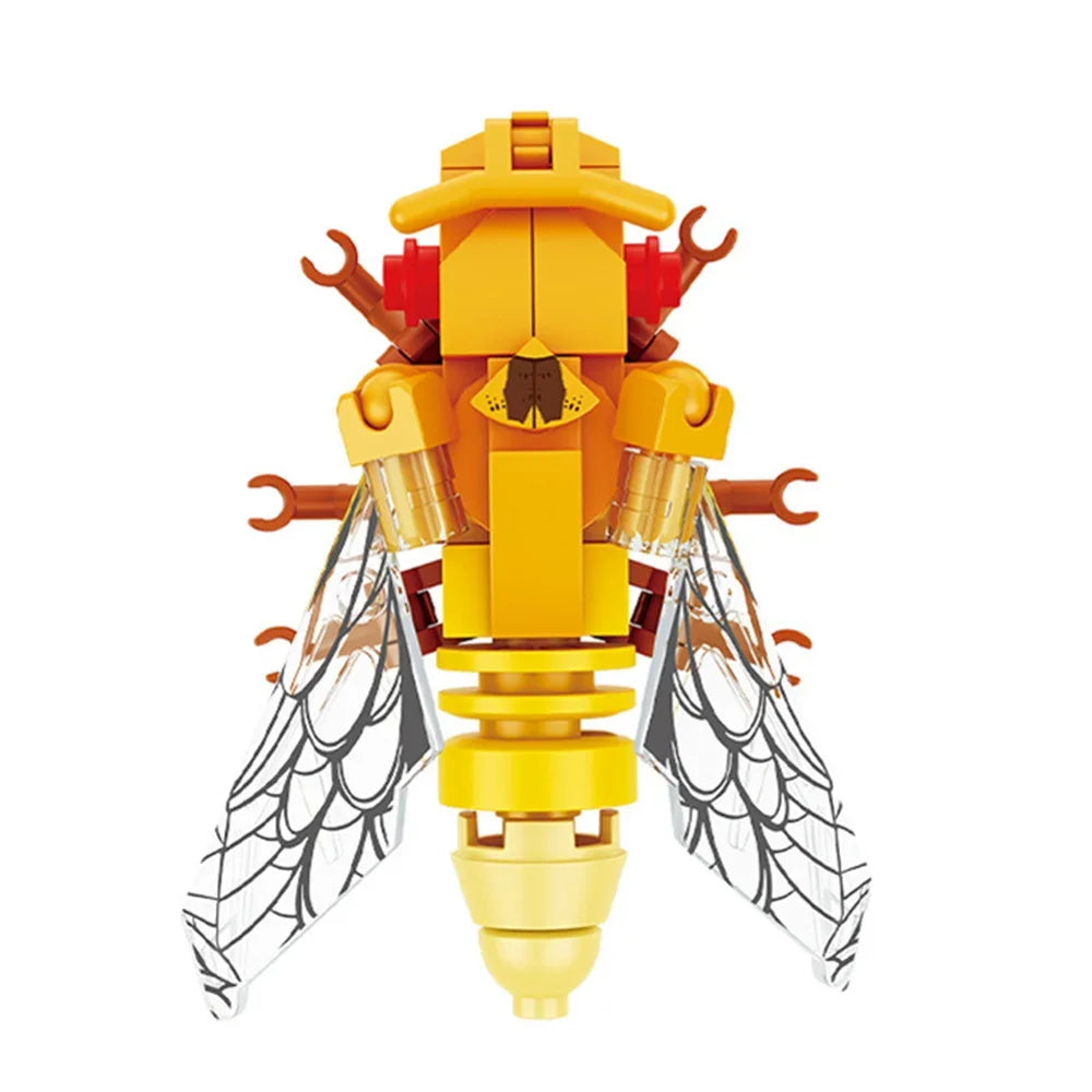 Insect Model Building Blocks Set - Bee, Ant, Butterfly & More