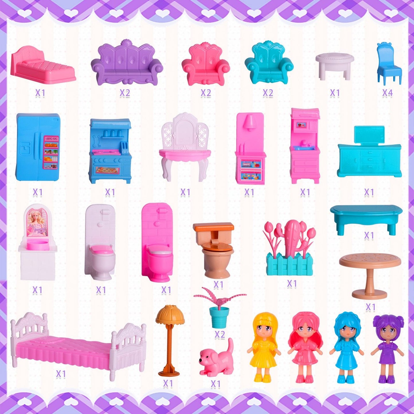Dream Princess Dollhouse 2025: Lights, Furniture & Accessories