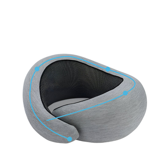 U-Shape Memory Foam Travel Pillow for Airplanes & Naps