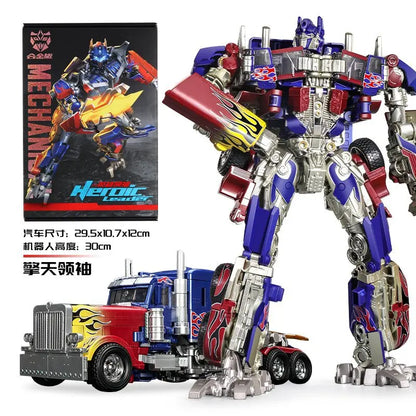 Transforming Black Gold Robot Toy - 30CM Optimus Prime, Bumblebee, Megatron
