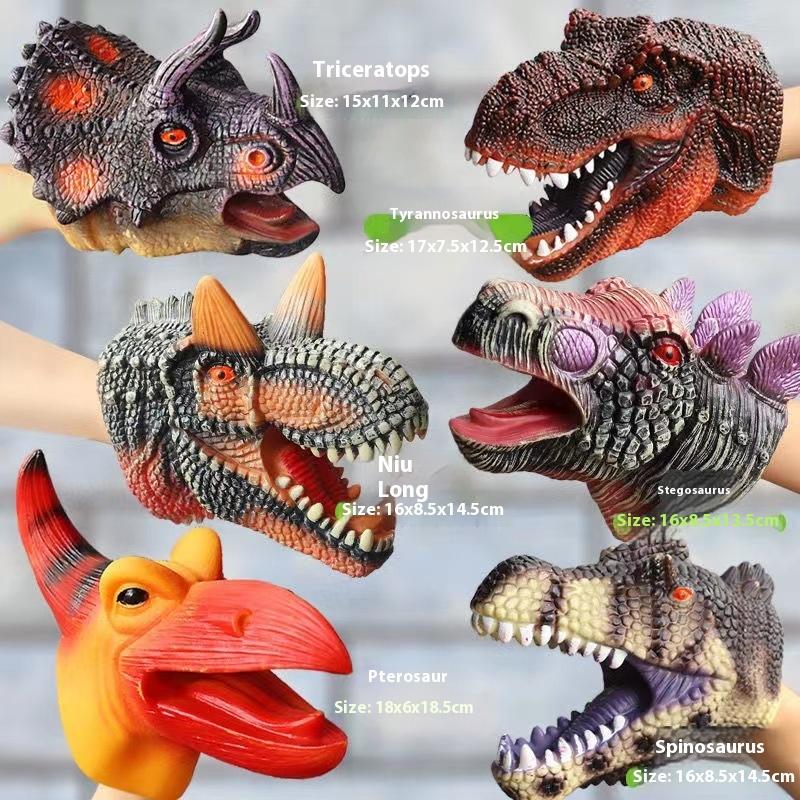 T-Rex Dinosaur Hand Puppet - Realistic Soft Toy for Kids