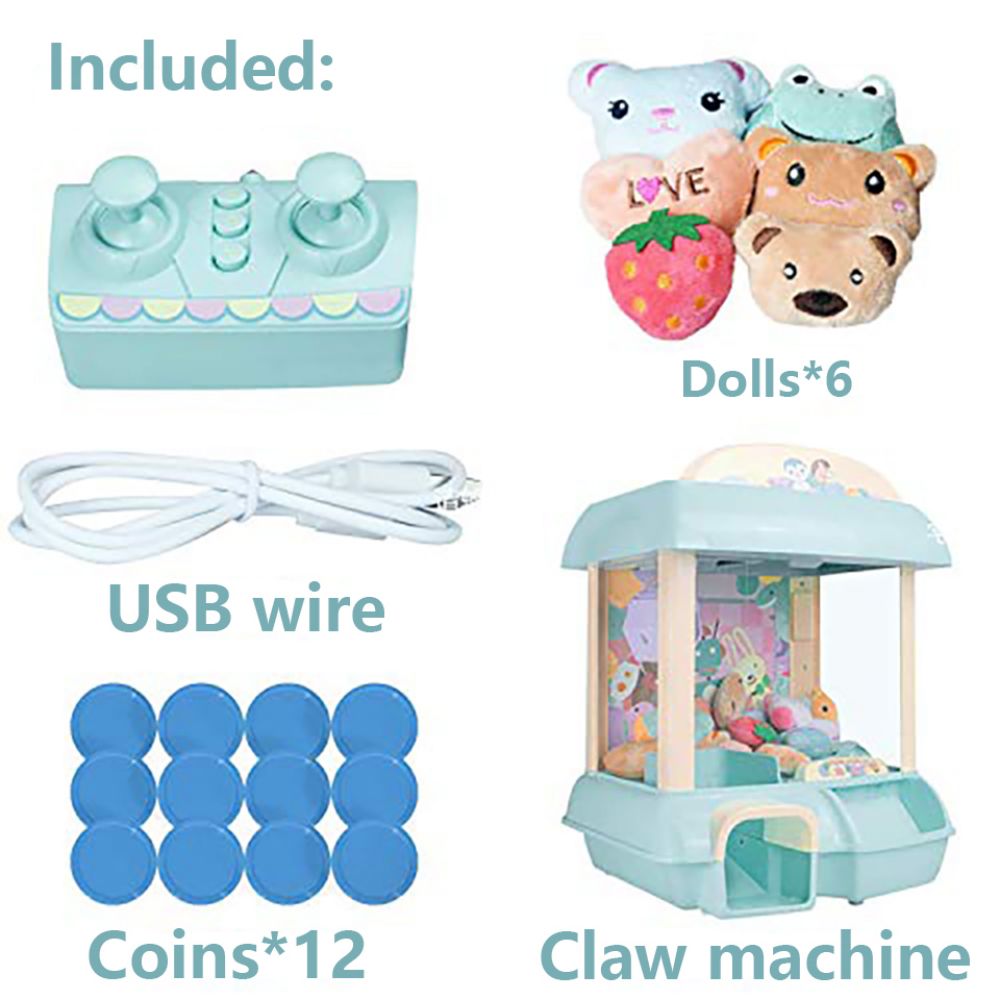 Cartoon Doll Claw Machine - Coin-Op Interactive Fun