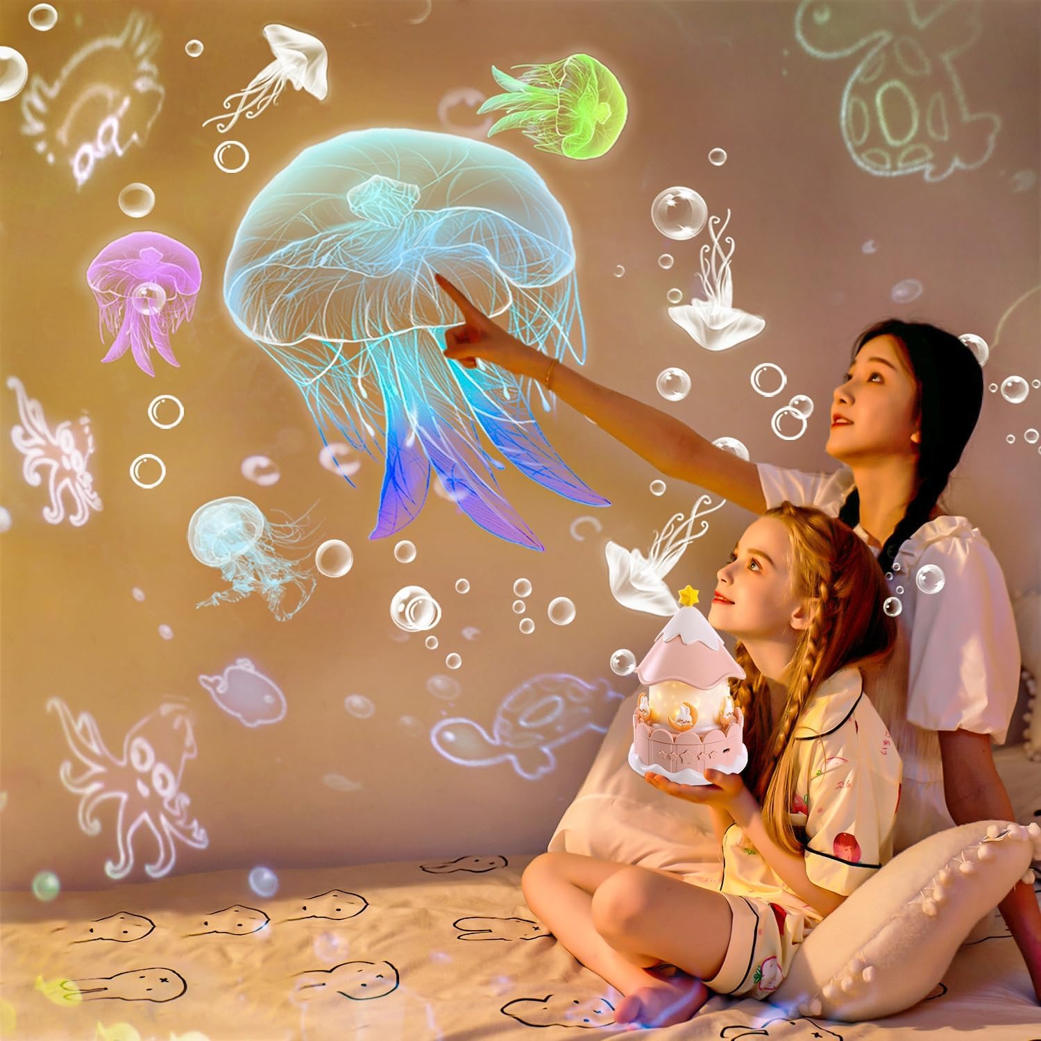 Star Galaxy Projector: 360° Rotating Starry Night Light