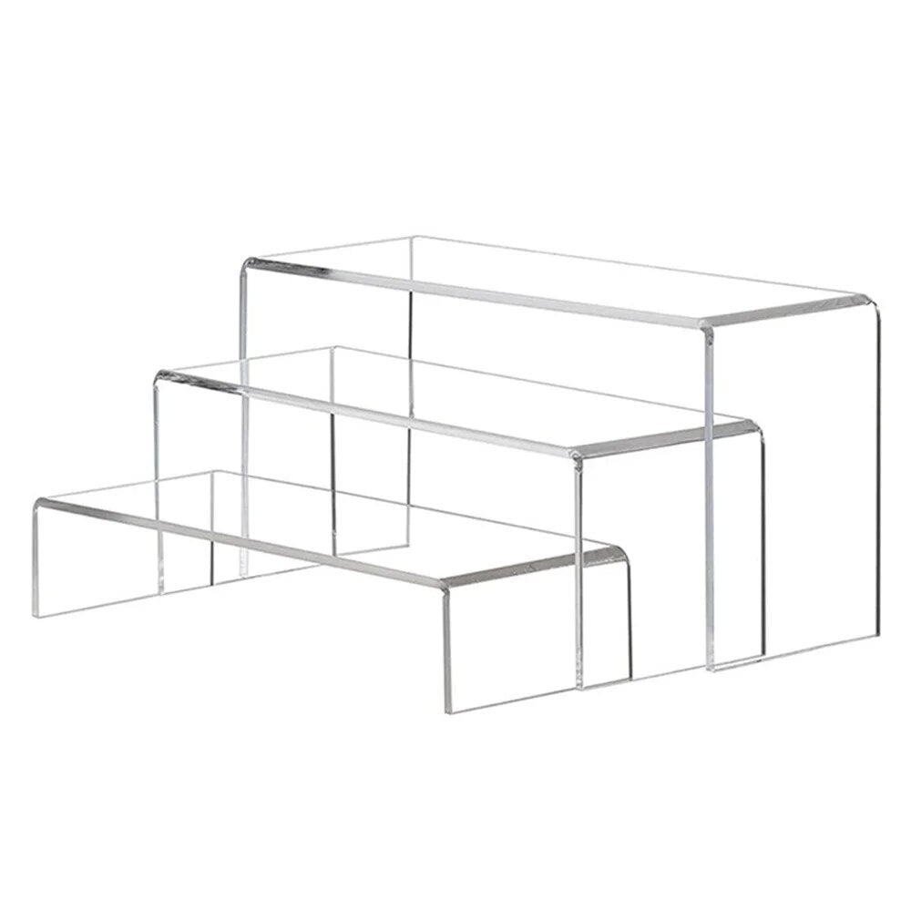 Transparent Storage Racks Set - Organize Files & Cosmetics