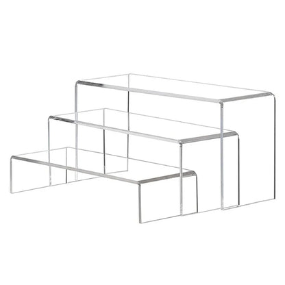 Transparent Storage Racks Set - Organize Files & Cosmetics