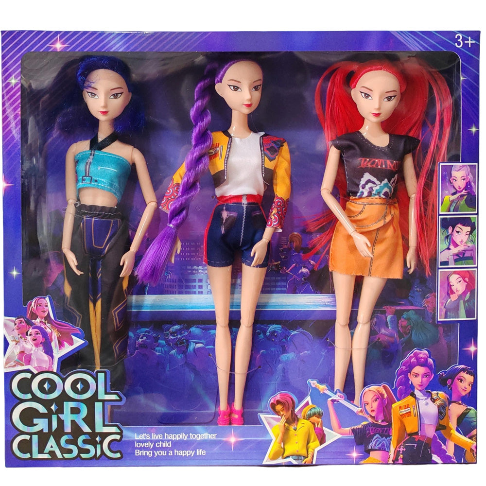 Kpop Action Figure Dolls - Demon Hunters Princess Collection