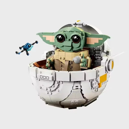 Grogu Hover Pram Model 1048pcs Building Blocks Toy 2025