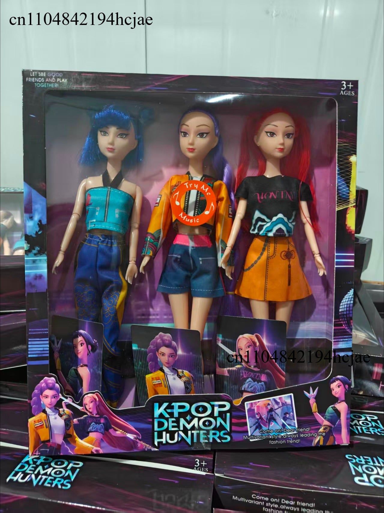 K-Pop Demon Hunter Dolls - Rumi, Mira, Zoey Collectible Set
